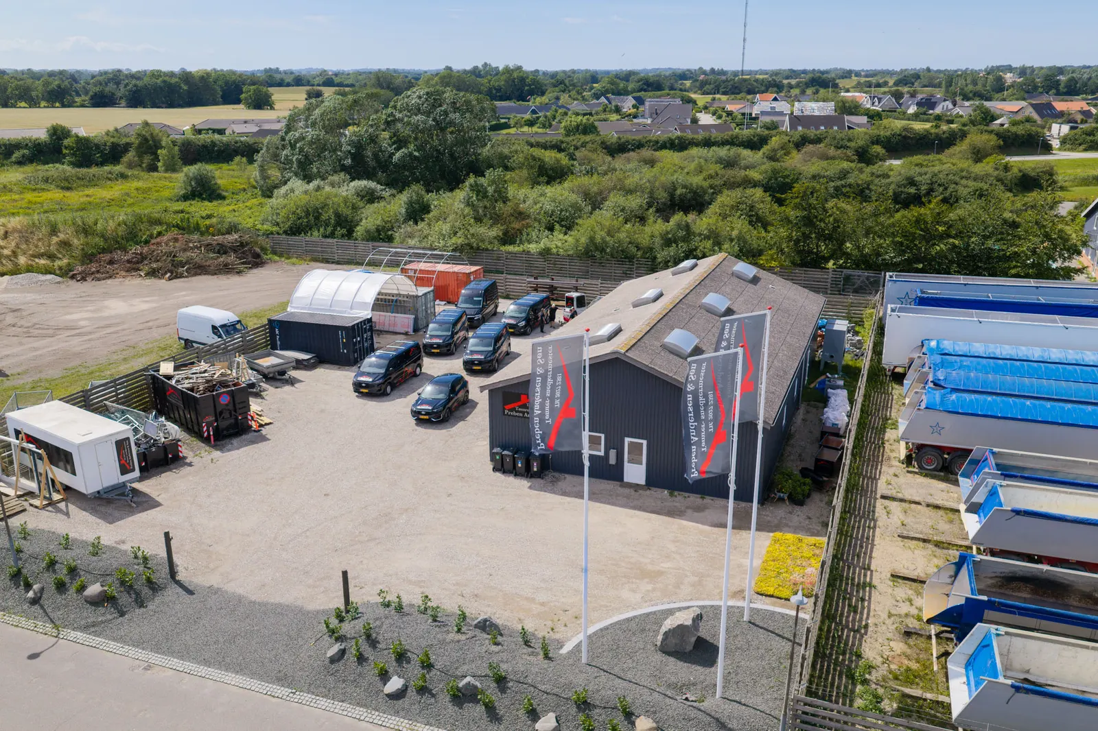 Vognpark, hold og maskiner hos Preben Andersen & Søn